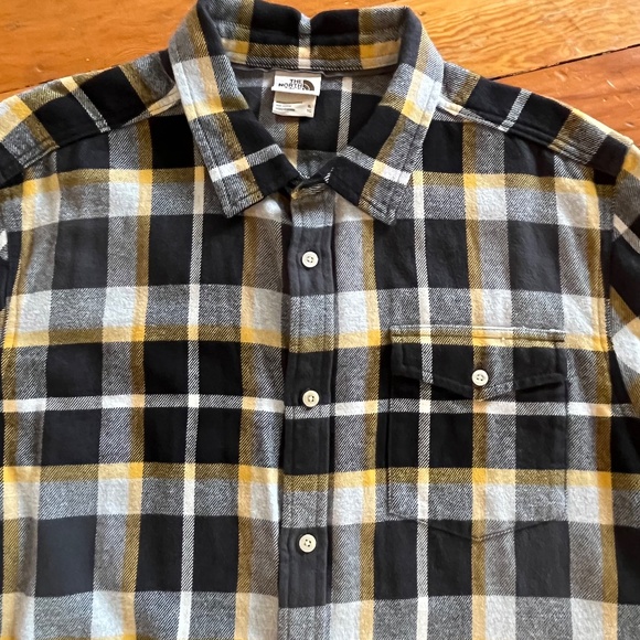 Men'sThe North Face 100% Cotton Flannel Plaid Button Up Sz XL - Picture 4 of 10